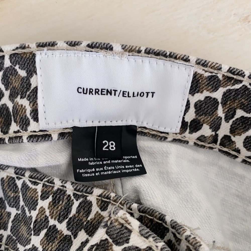Current Elliott Super High Waist Stiletto Leopard - Picture 4 of 4